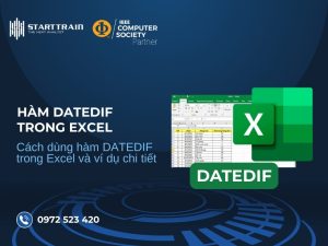 Cách dùng hàm DATEDIF trong Excel